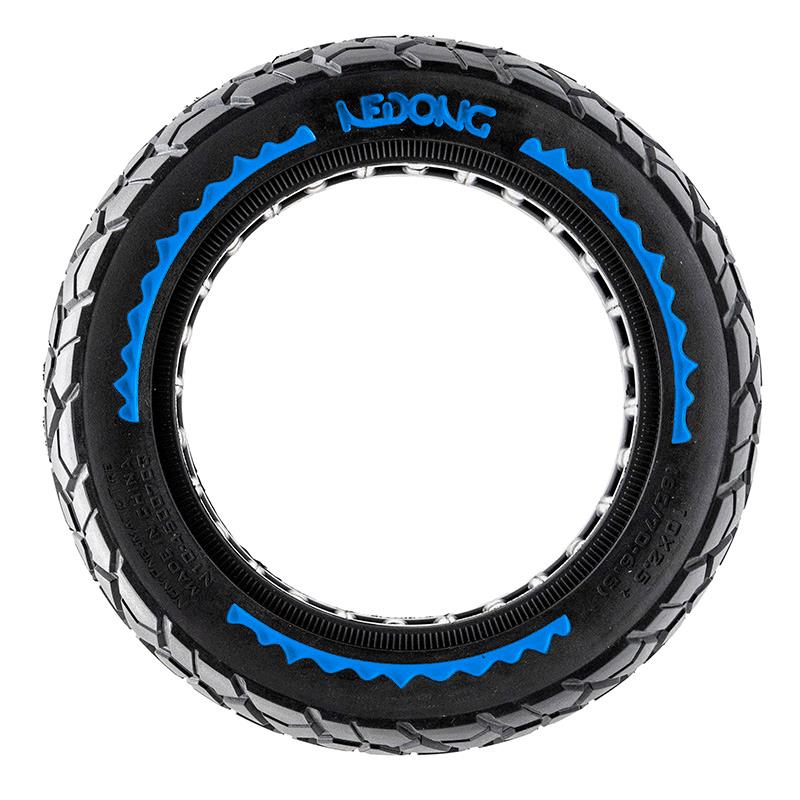 Pneu plein ultraléger Offroad 10x2,5-6,5/B44 - bleu [Nedong]