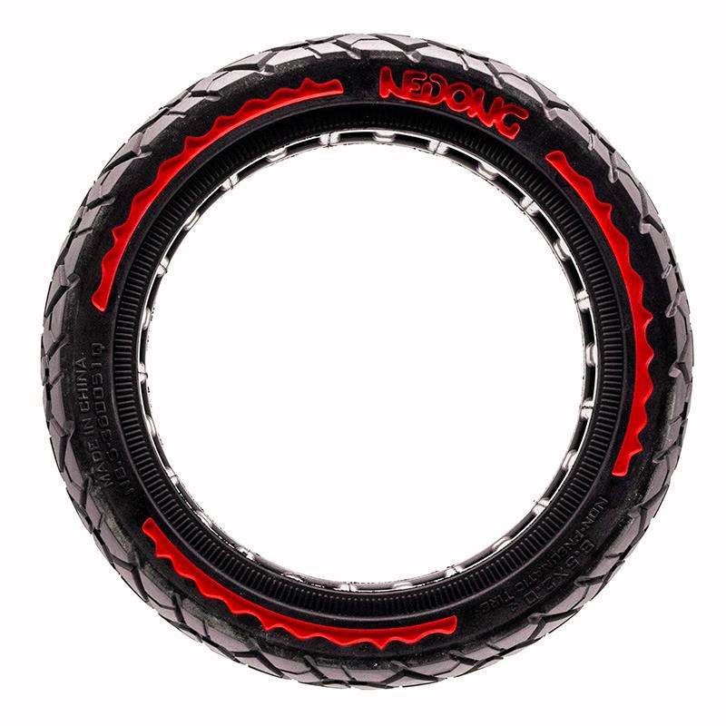 Pneu plein ultraléger Offroad 8,5x2-6,1/B34 - rouge [Nedong]