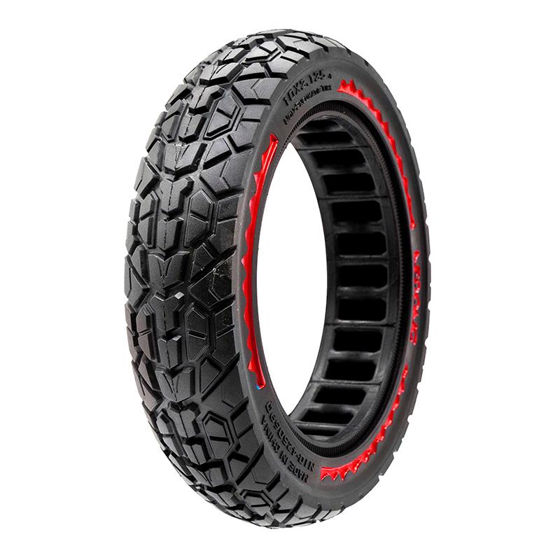 Roue solide ultralégère tout-terrain 10x2.125-6.5/B44 - rouge [Nedong]