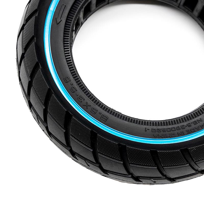 Pneu plein ultraléger Offroad 8,5x3-5,5/B40 - ligne bleue [Ewheel]