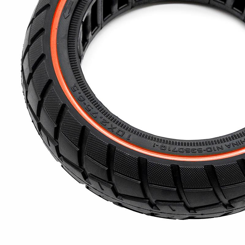 Pneu plein ultraléger Offroad 10x2,75-6,5/B55 - ligne rouge [Ewheel]