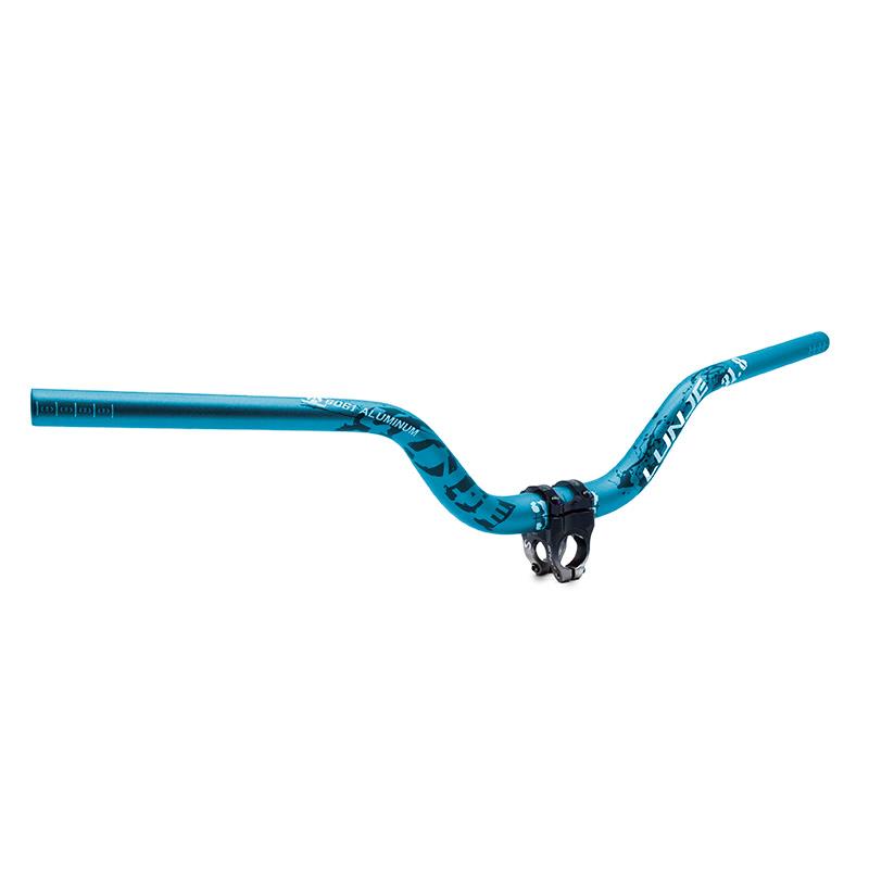 Guidon de 720mm avec élévation 90mm bleu