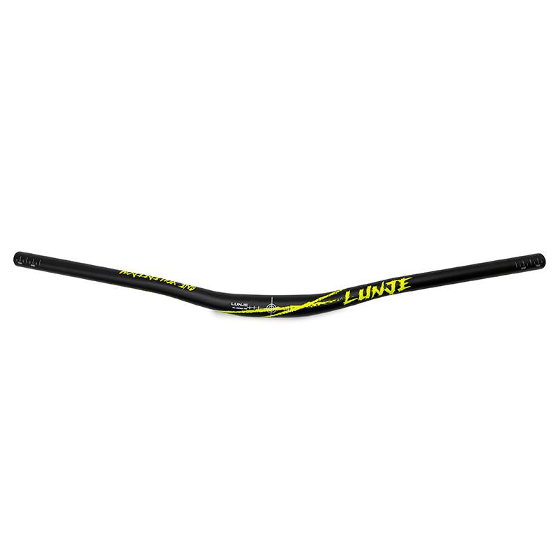 Guidon de 780mm avec élévation 25mm noir-vert
