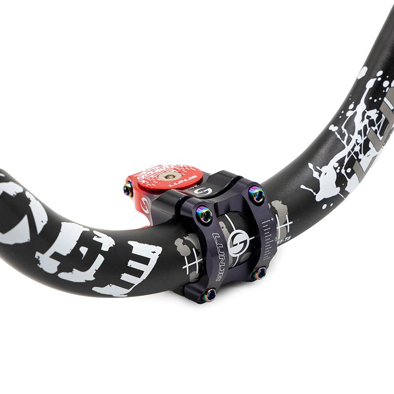 Potence pour guidons de 31,8mm EWPM-003 noir-rouge
