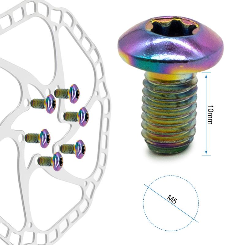 Boulon de disque de frein M5x10 multicolore - 12 pcs.