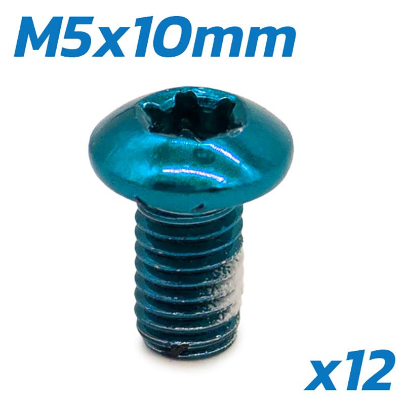 Vis bleue M5x10 pour disques de frein - 12 pcs.