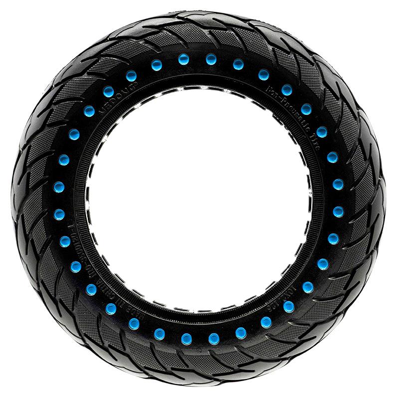 Pneu plein ultraléger 10x2,125-6,1/B34 - points bleus [Nedong]