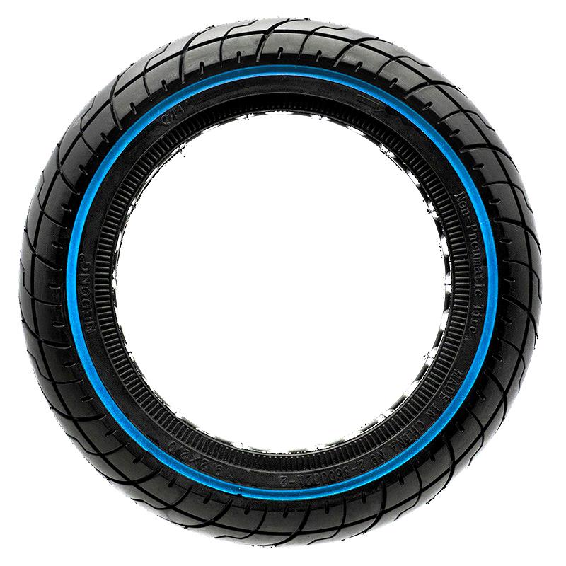 Pneu plein ultraléger avec ligne bleue 9,2x2-6,1/B34 [Ewheel]