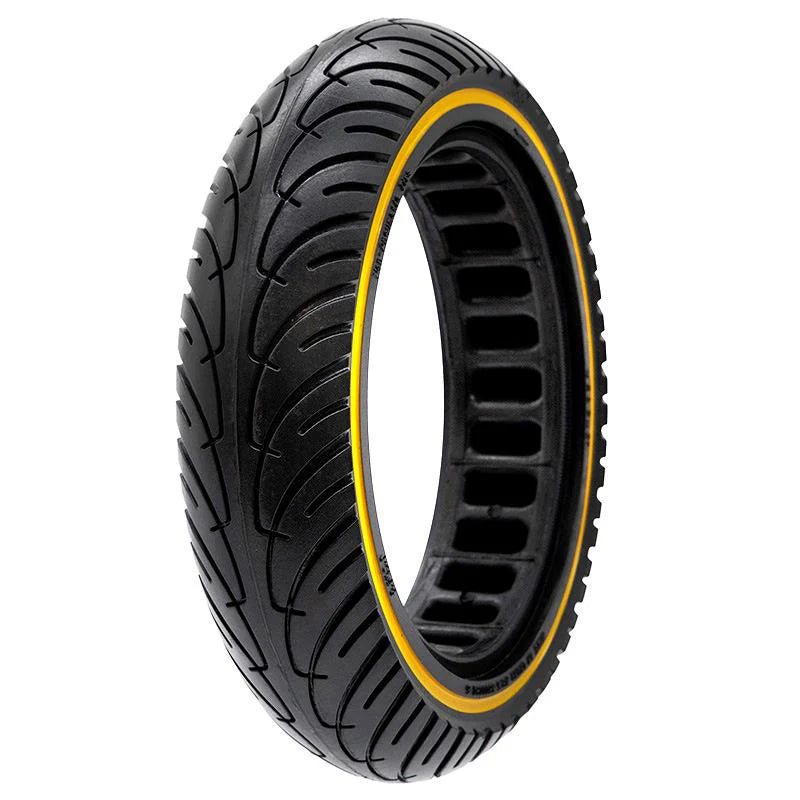 Pneu plein ultra-léger 8,5x2-6,1/B34 - ligne jaune