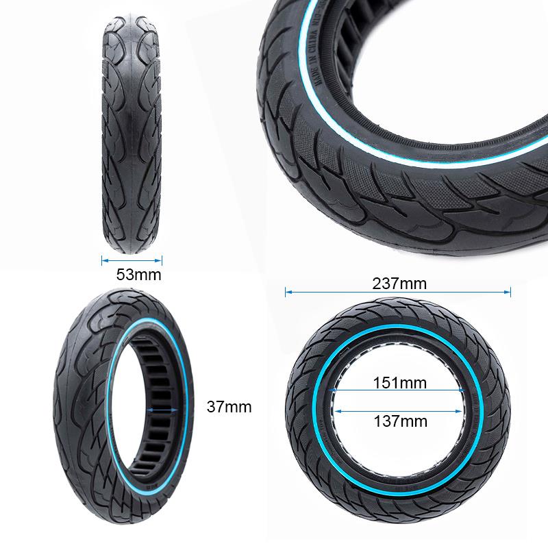 Pneu plein ultraléger 10x2,125-6,1/B34 - ligne bleue [Nedong]