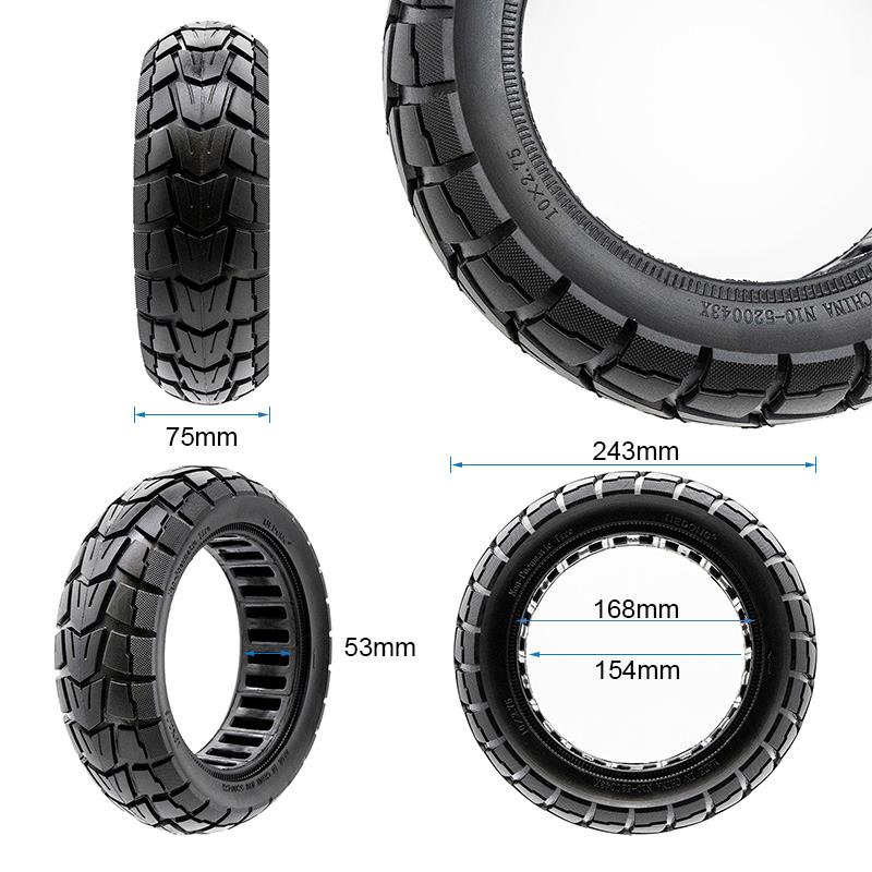 Pneu plein 10x2,75-6,5/B54 offroad [Nedong]