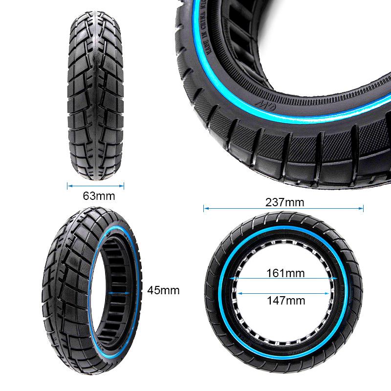 Pneu plein ultraléger offroad ligne bleue 60/70-6,5/B44 [Ewheel]