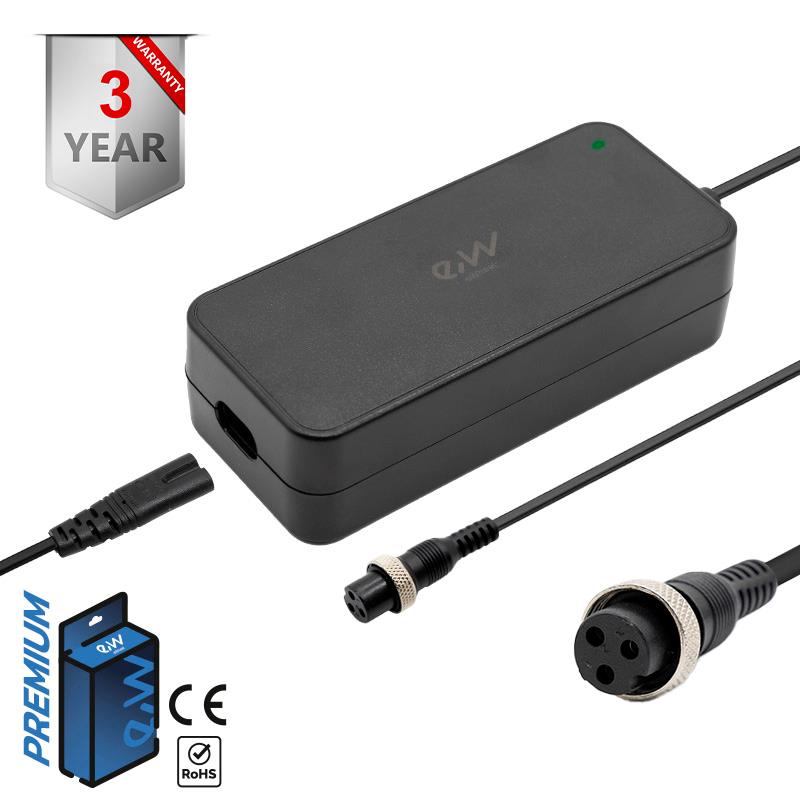 Chargeur premium 36v (42v sortie) 2A connecteur Gx16 [Ewheel]