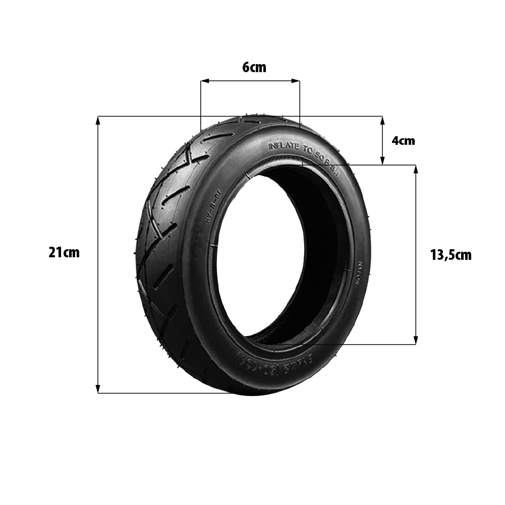 Pneu Zero 8 1/2X2 pouces (50-134)
