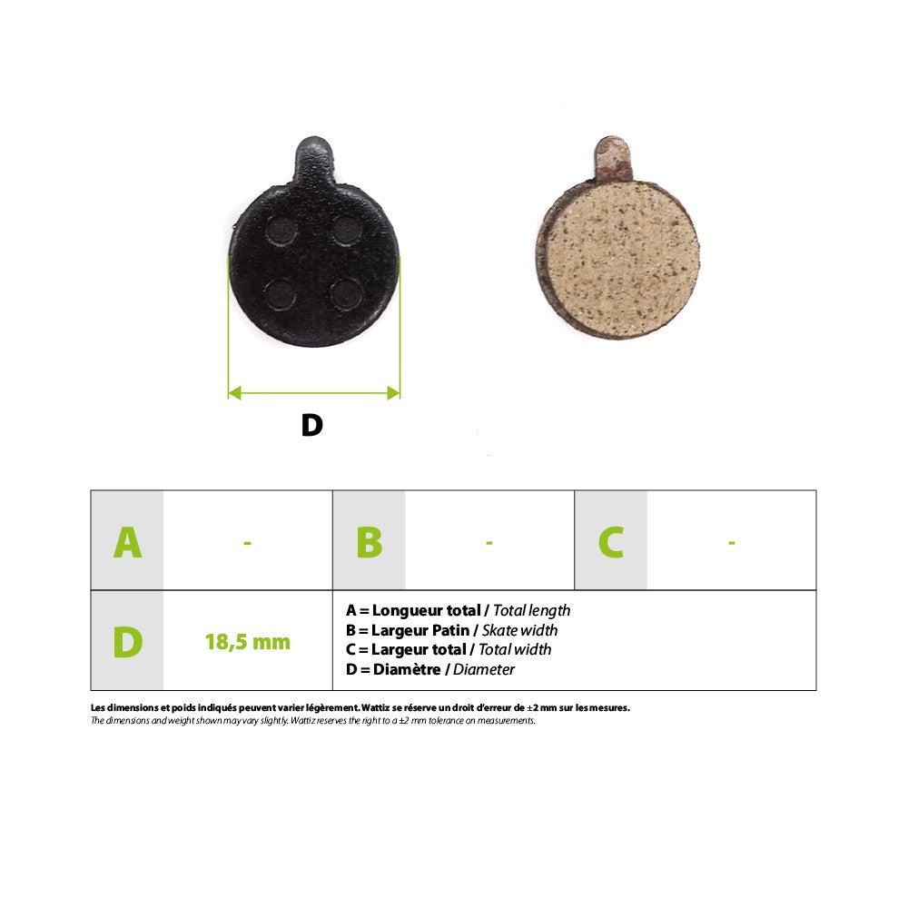 Plaquettes de frein Xiaomi M365 Pro Dualtron Forever