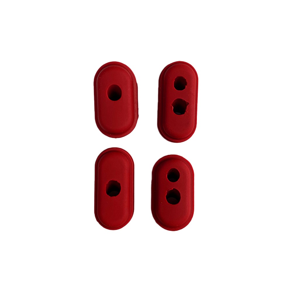 Lot de 4 bouchons protection câbles Xiaomi M365 & M365 Pro (Rouge)