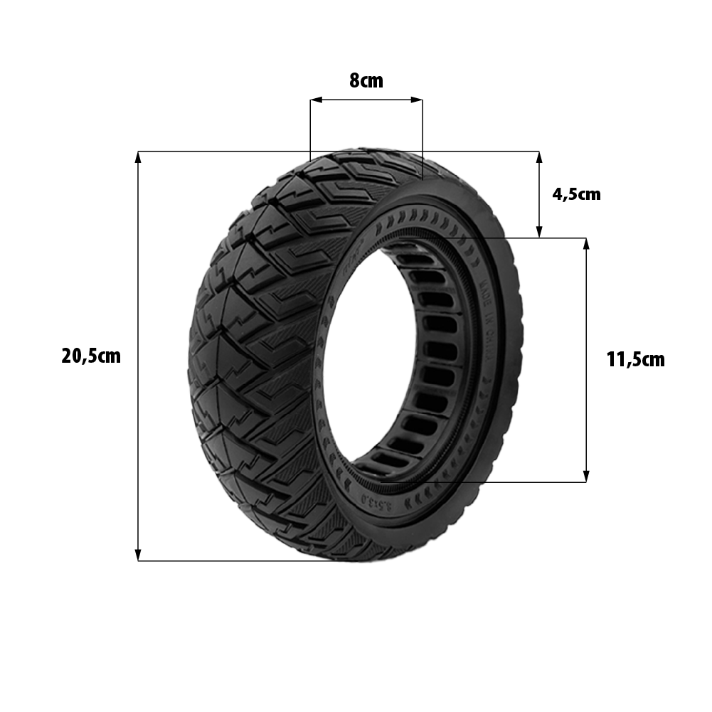 Pneu plein Vsett 8.5x3 Vsett 8(Av) Vsett 9 (Av&ar) Kukirin G2 Pro 2023