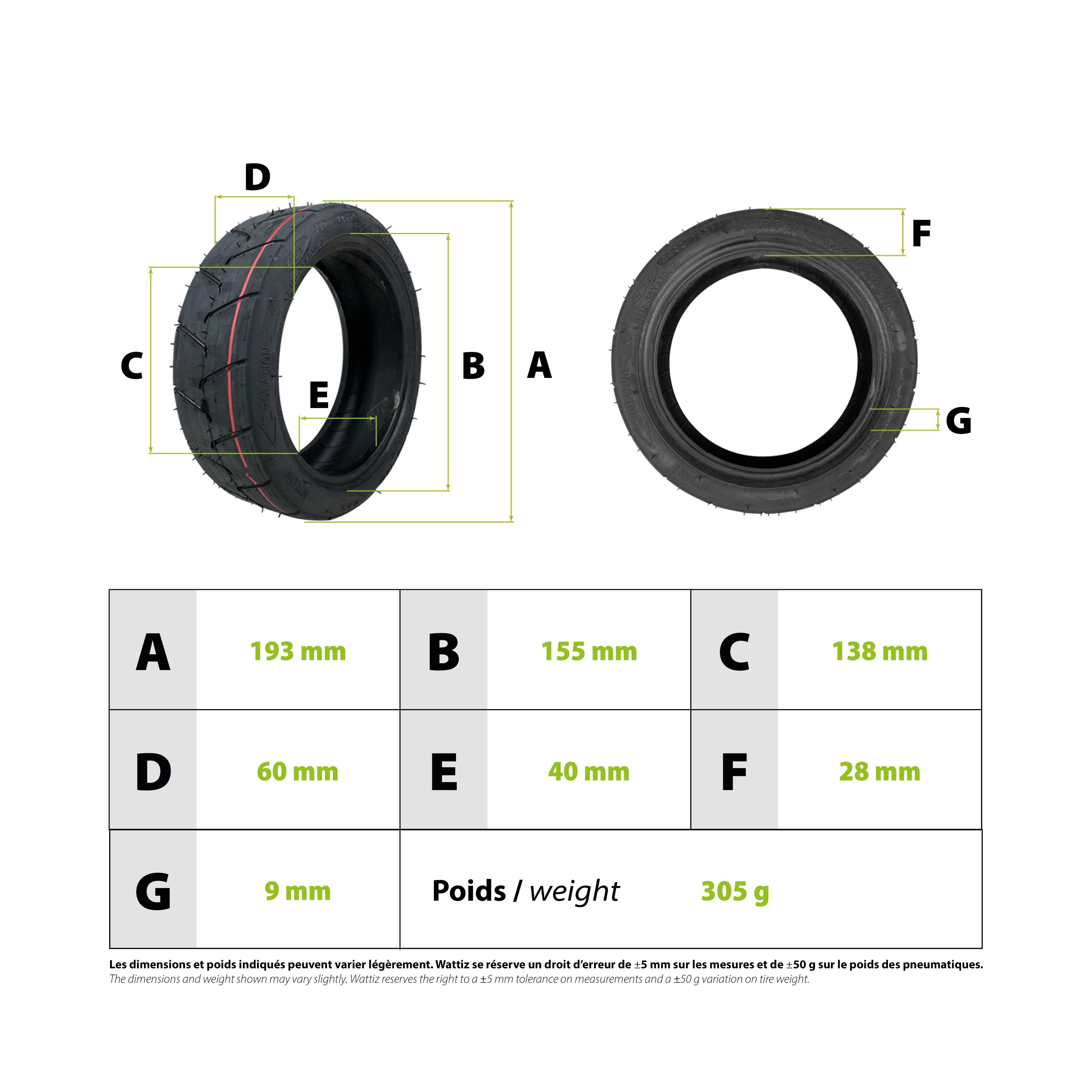 Pneu 8,5x2.0-5.5 CST Inokim Light 2