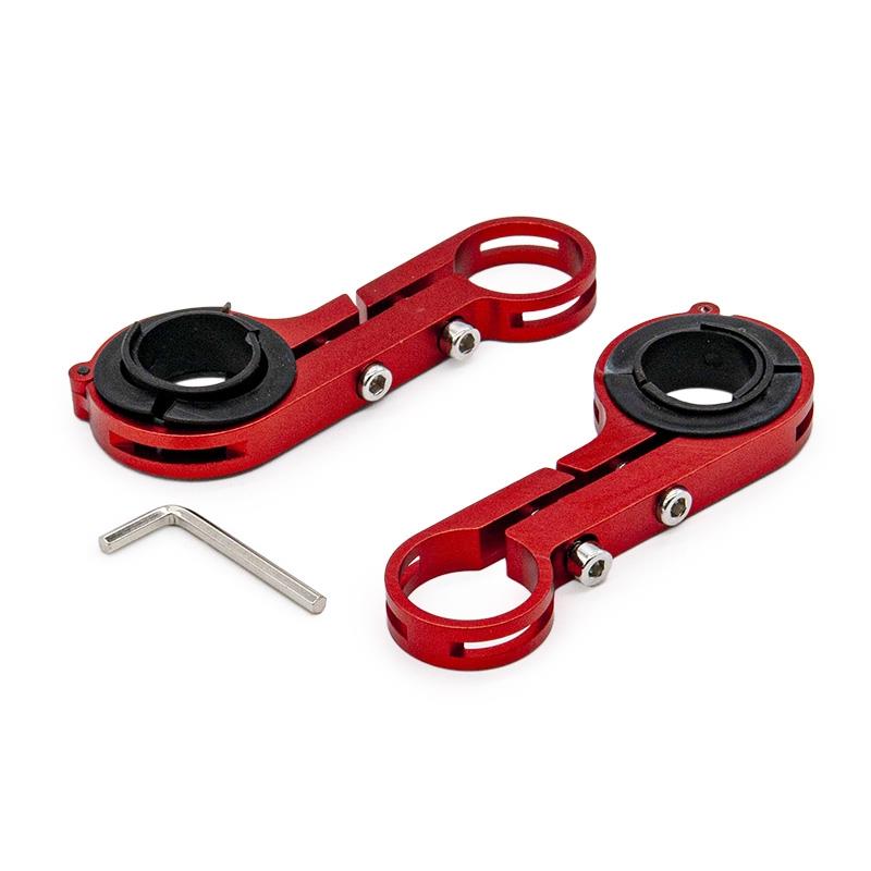 Rallonge de guidon 20cm rouge