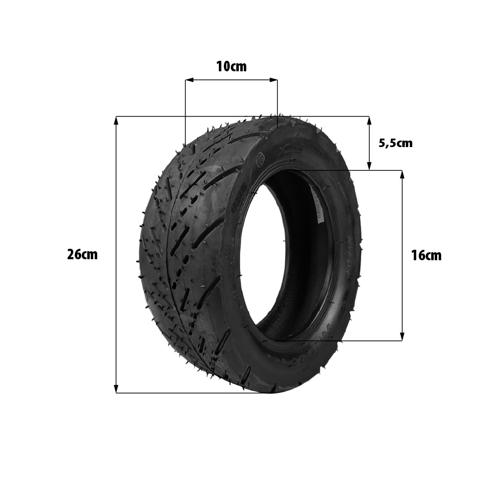 Pneu 90/65-6.5 route tubeless