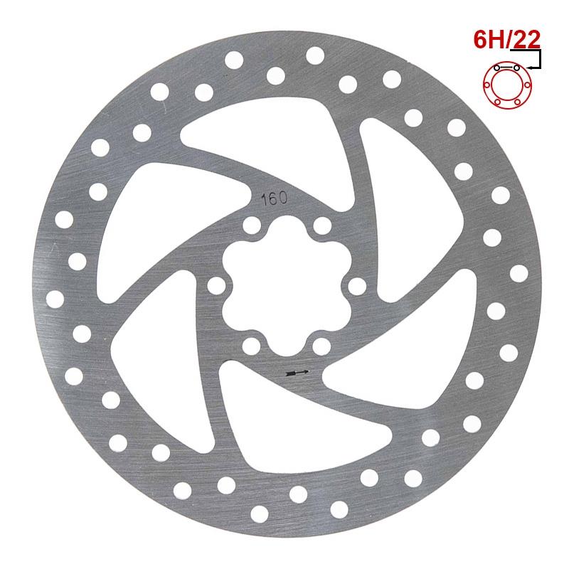 Disque de frein 160mm 6H argent