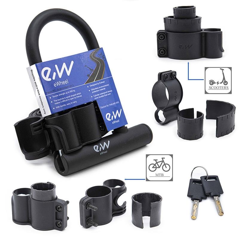 Cadenas en fer à cheval avec clé [Ewheel] - 15cm