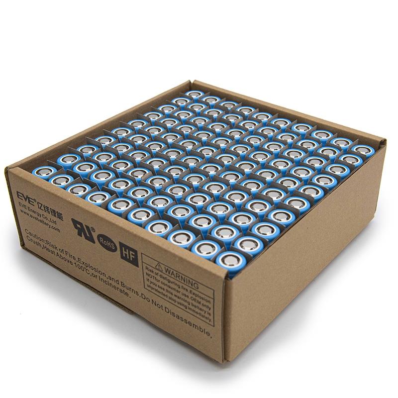 Cellule 18650 2,55A/h 3C [EVE] - 100 unités