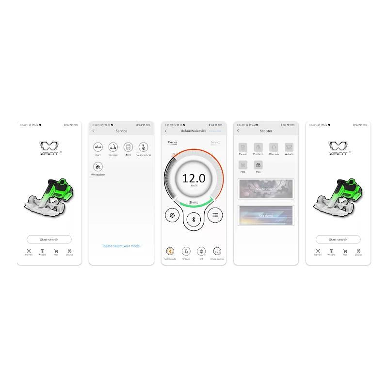Kit électronique 36V 17A 350W avec écran central [Xbot]