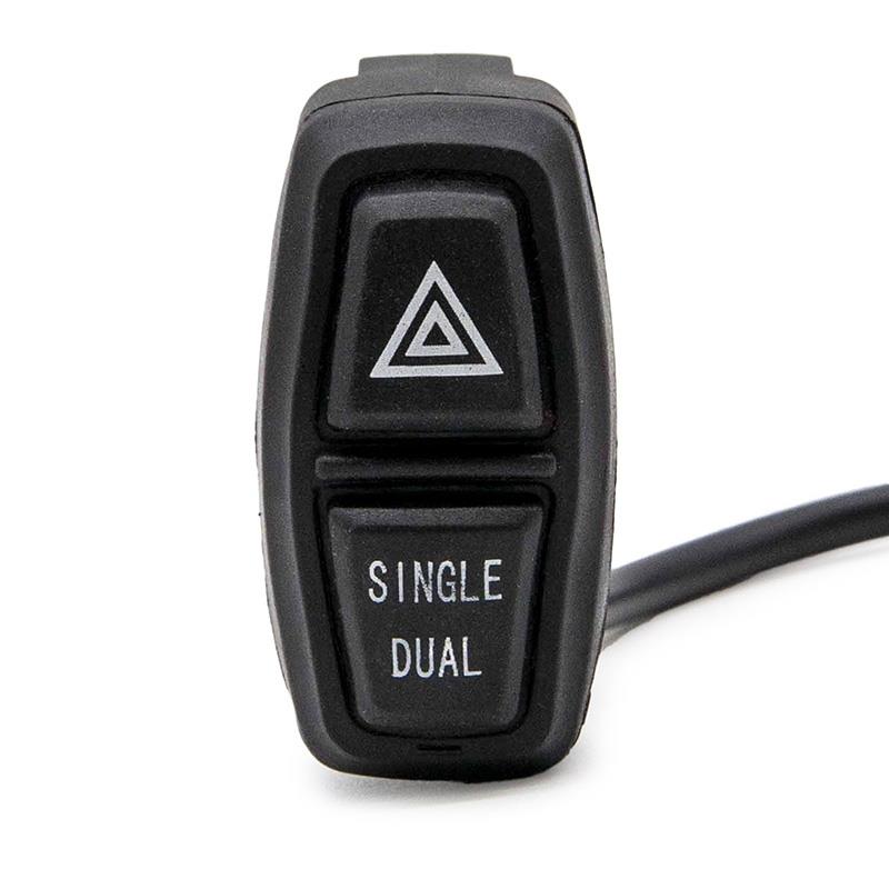 Commutateur avec fonction Simple-Dual/Warning 2F - 1,5m