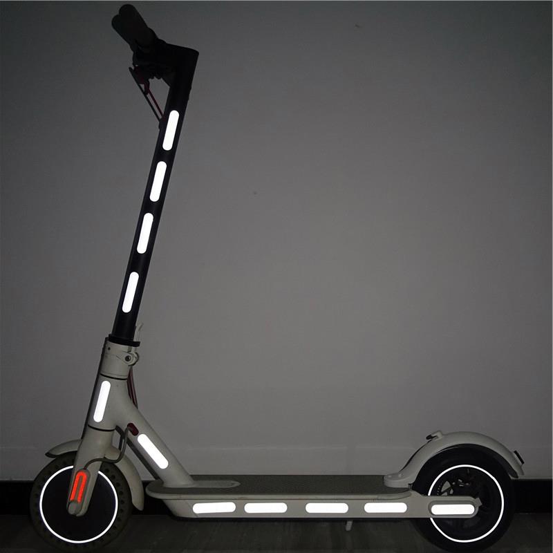 Autocollants réfléchissants 90x20mm jaune - 20pcs