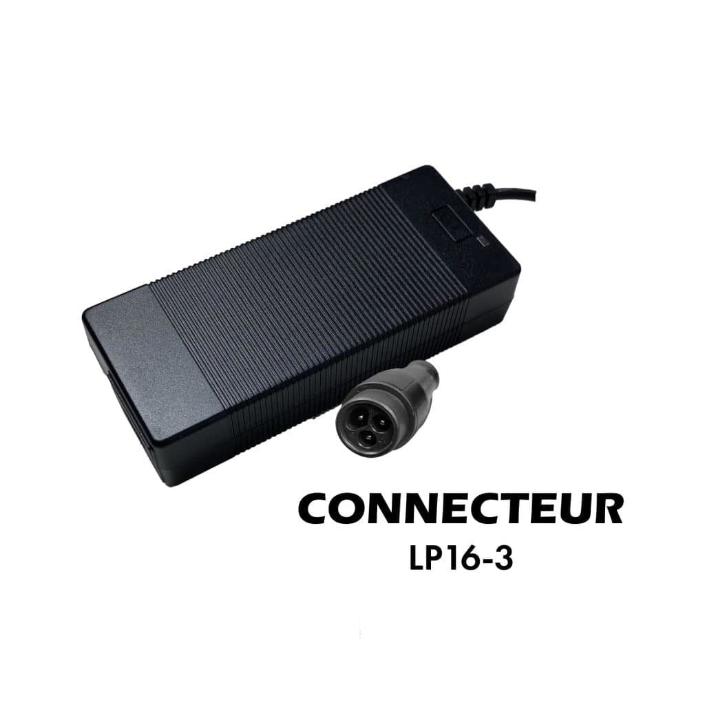 Chargeur 52V ➡️ 58.8V 2A LP16-3p | Dualtron mini, Vsett 9 (Nouvelle génération)
