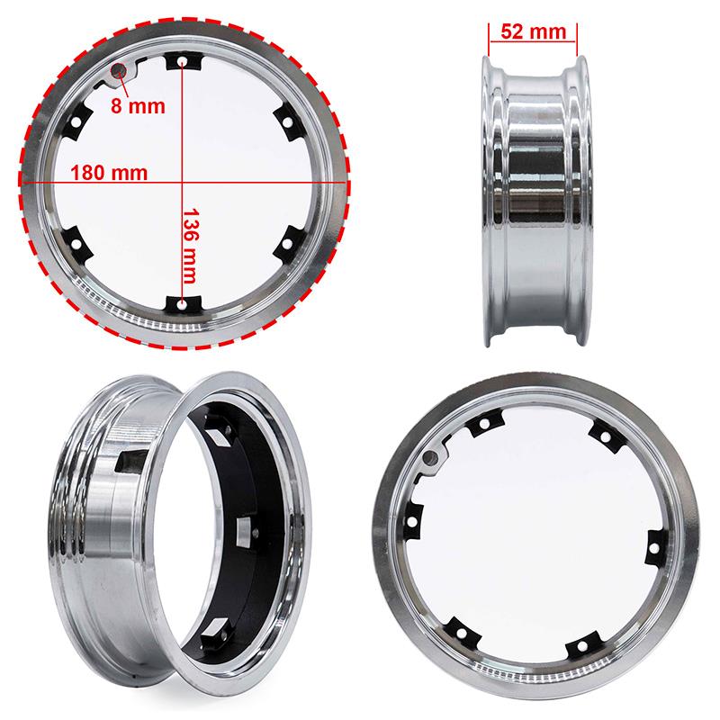 Jante 6,5"/B52mm apte pour tubeless pour Dualtron 3 [Minimotors]