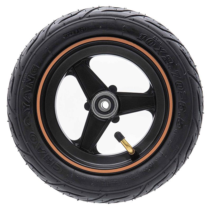 Jante 6,5/B47mm marron avec pneu 10" pour Smartgyro Speedway & Rockway