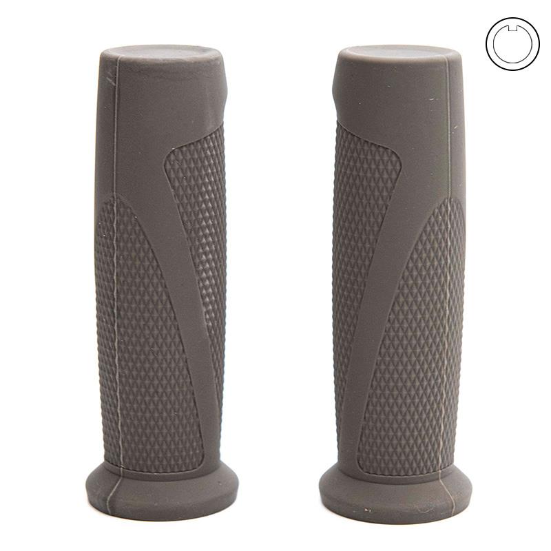 Poignées en silicone gris pour Ninebot série F et D - 2 pcs.