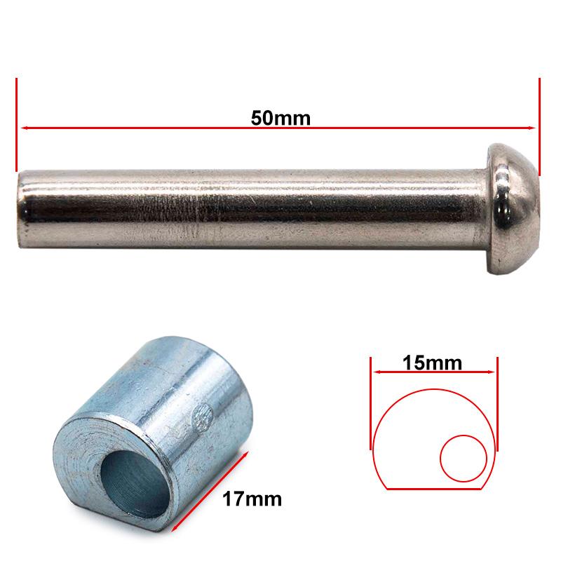 Broche 8/M6x50mm pour potence Xiaomi premières versions 1S, Essential, Pro2