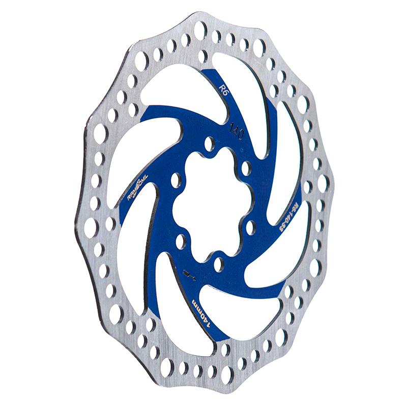 Disque de frein R6.1 140mm 6H bleu