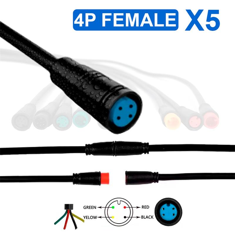 Connecteur étanche 8 mm 4 broches - 5F