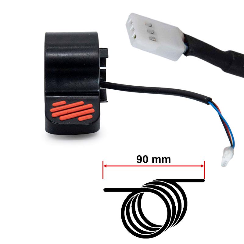 Frein/accélérateur électrique L pour Ninebot série ES et E rouge