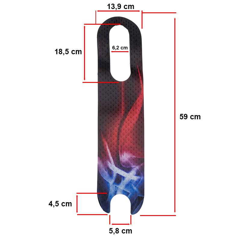 Grip Deck Silicone Blue and Flame pour Xiaomi - modèle 2