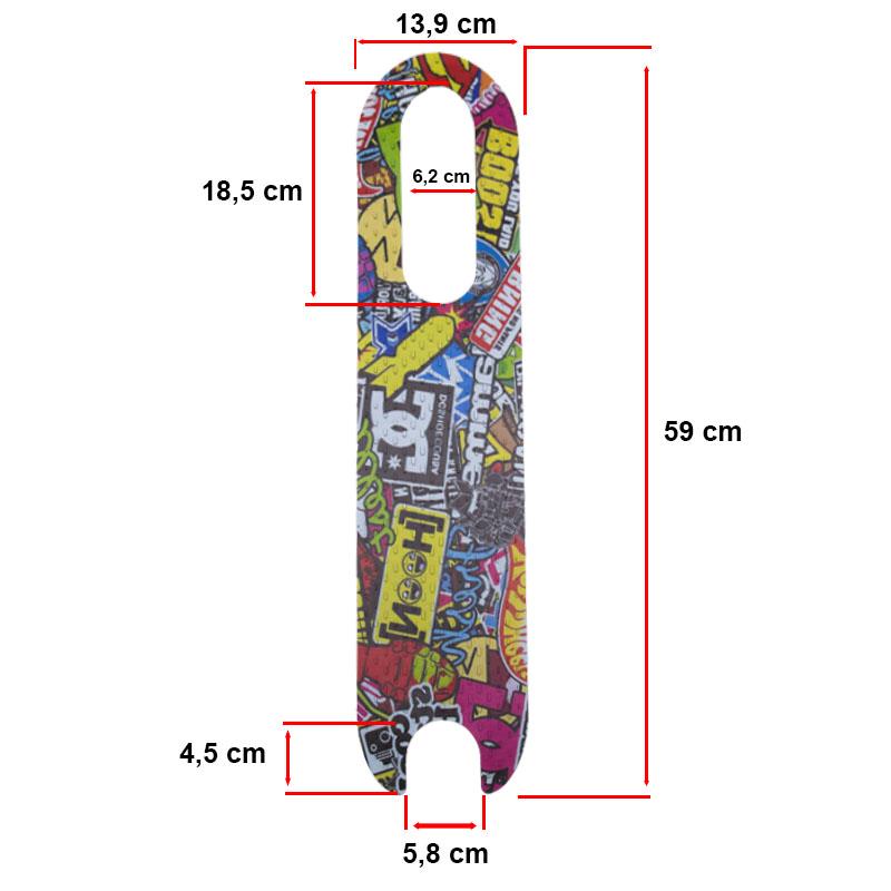 Grip Deck Silicone PVC Doodle pour Xiaomi - modèle 2