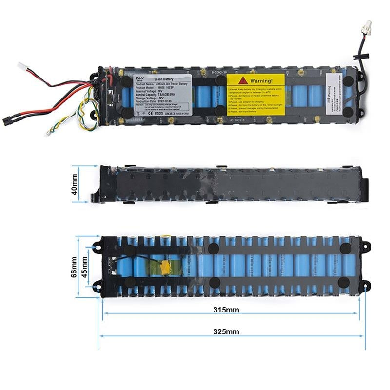 Batterie 36V 7,8A / H pour Xiaomi M365 / 1S / Essential / MI3 [EWHEEL]