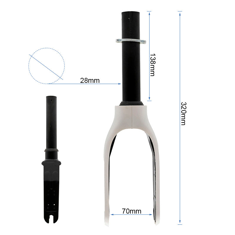 Fourchette avec embellisseur blanc pour Xiaomi