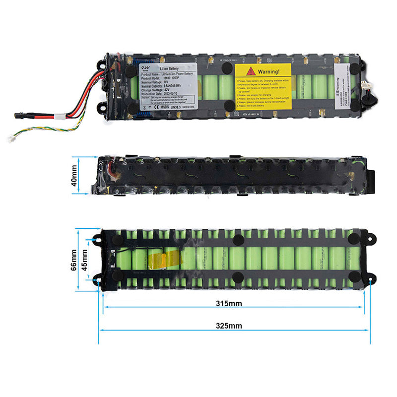 Batterie 36V 9.6 à / H pour Xiaomi M365 / 1S / Essential / MI3 [Ewheel]