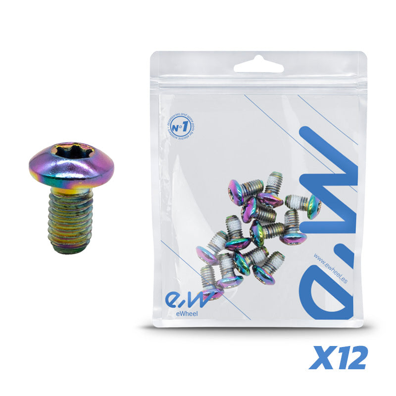 Boulon de disque de frein M5x10 multicolore - 12 pcs.