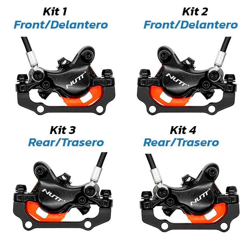 Kit de frein hydraulique noir A5-D Avant L arrière R [NUTT]