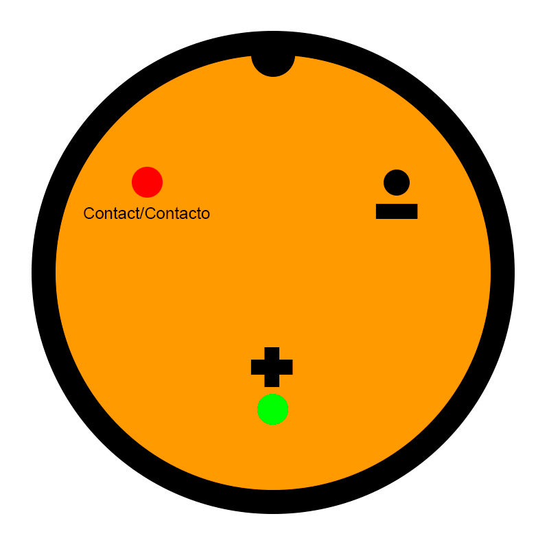 Clé de contact avec voltmètre - connecteur étanche