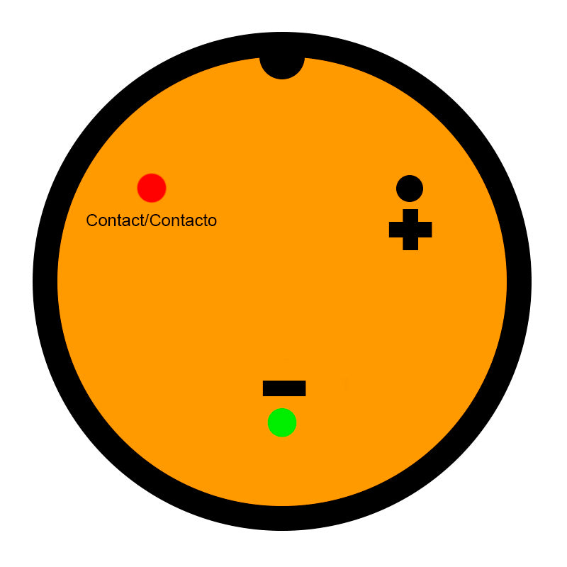 Clé de contact avec voltmètre - connecteur étanche