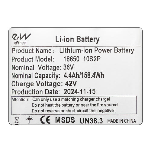 Batterie externe 36v 4.4 à / h [Ewheel]