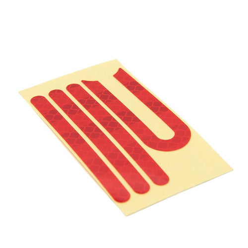 Autocollant réfléchissant rouge pour réflecteur Xiaomi - 10 pcs.