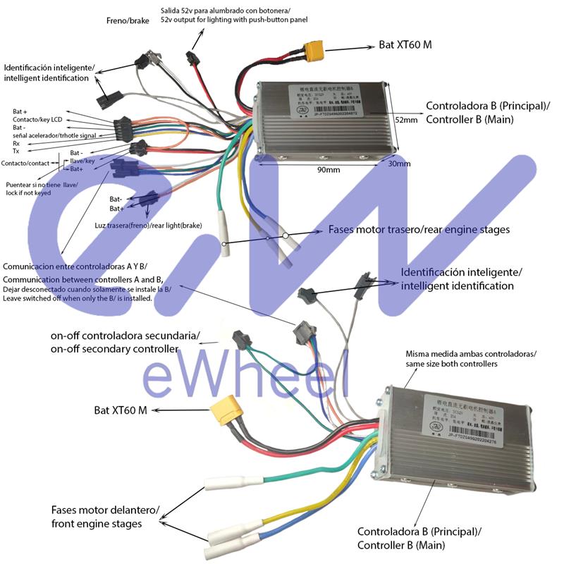 Contrôleur 52V 25A 800W-B LCD JP [J&P]
